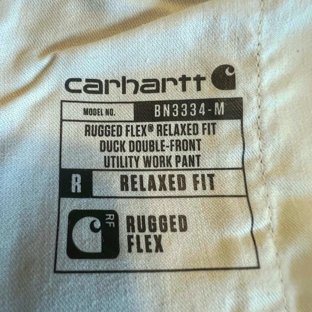 Carhartt Rugged Flex Relaxed Fit Duck Double-Front Utility Work Pant size 40x32 - Picture 7 of 9